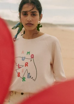 Amour Libre Oiseau Sweatshirt - Sézane X Pangea