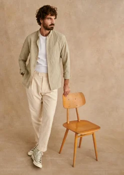Coton Linen Seersucker Charlie Shirt
